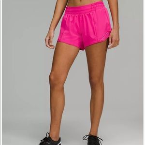 Hotty Hot Low-rise lined 4” Short Sonic Pink 8 Tall